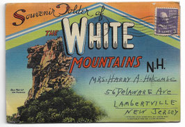 Altes Foto-Leporello SOUVENIR FOLDER OF THE WHITE MOUNTAINS - NEW HAMPSHIRE, USA 1949