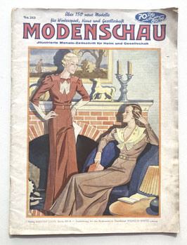 MODENSCHAU Vintage Modezeitschrift Modemagazin Modeheft - Heft Nr. 252 von 1933
