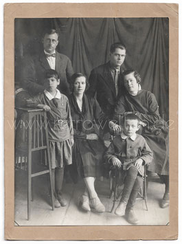 Alte Fotografie PORTRAIT EINER FAMILIE, 1920er Jahre