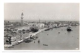 Alte Foto Postkarte VENEDIG VENEZIA  Hafen mit Dogenpalast