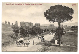Alte Foto Postkarte ROMA - Avanzi dell' Acquedotto di Claudio sulla Via Latina, Italien um 1910