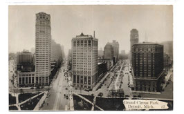 Alte Postkarte DETROIT Grand Circus Park und Hotel Statler - 1930er Jahre