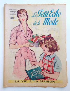 LE PETIT ECHO DE LA MODE alte Modezeitschrift Frauenzeitschrift - Heft Nr. 7  Februar 1953