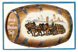 Alte Ansichtskarte MÜNCHEN Gruss vom Oktoberfest - 1931