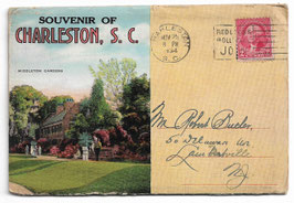 Altes Foto- Leporello SOUVENIR OF CHARLESTON  SOUTH CAROLINA, USA 1934
