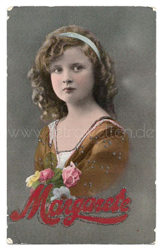 Alte Fotografie Postkarte  MARGARETE - EIN ERNSTES MÄDCHEN, 1916