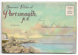 Altes Foto-Leporello SOUVENIR FOLDER OF PORTSMOUTH - NEW HAMPSHIRE,  USA  1920er Jahre