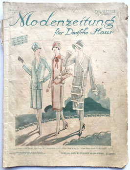 MODENZEITUNG fürs DEUTSCHE HAUS vintage Modemagazin Modezeitschrift - Heft 42 von 1927