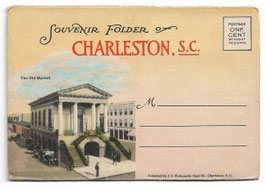 Altes Foto- Leporello SOUVENIR FOLDER OF CHARLESTON  SOUTH CAROLINA, USA 1920er Jahre