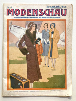 MODENSCHAU Vintage Modezeitschrift Modemagazin Modeheft - Heft Nr. 213 von 1930