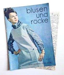 BLUSEN UND RÖCKE Vintage Nähzeitschrift Modezeitschrift Modemagazin mit Schnittmustern - 1960er Jahre