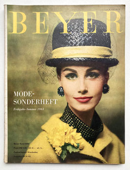 BEYER Vintage Modezeitschrift Modemagazin Mode-Sonderheft Frühjahr Sommer 1963