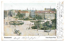 Alte Postkarte HANNOVER Ernst-August-Platz - 1903