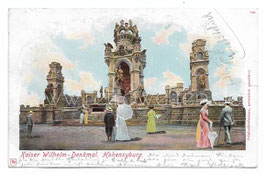 Alte Postkarte DORTMUND - HOHENSYBURG Kaiser Wilhelm Denkmal  1904