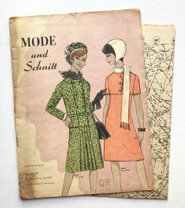 MODE UND SCHNITT Vintage Modezeitschrift Modemagazin mit Schnittmusterbögen - Nr. 091 von 1966
