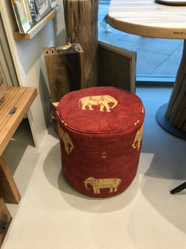 Sitzhocker "Jehan" red