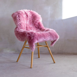 pink gefärbtes Neuseeland Lammfell