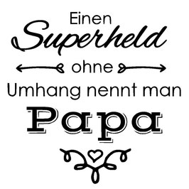Bügelbild "Superheld Papa."