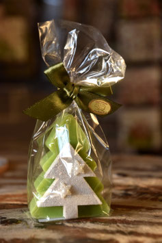 Weihnachtsseife Tannenbaum Schafmilchseife Birne grün 115 g