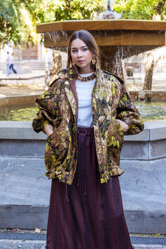 BOMBER CLOQUÉ DE SEDA