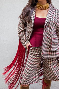 FALDA PANTALÓN CUADROS MACADAMIA