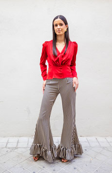 BLUSA ESCOTE PLISADO