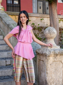 BLUSA DRAPEADA CRÈPE SEDA