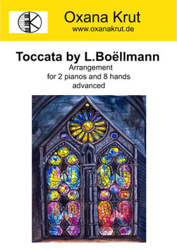 Toccata by Boëllmann arrangement for 2 Piano and 8 hands