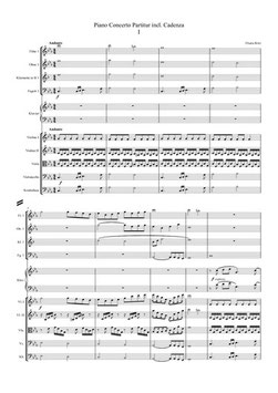 Piano Concerto No.1 orchestral score PDF File