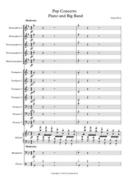 Pop Concerto (Orchestra score + parts without Piano) Big Band+1piano