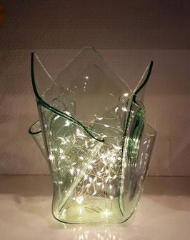 Acrylglas Vase mittel in Verde