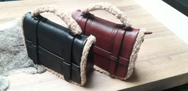 Trendy schoudertas met teddy