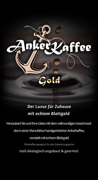 Anker Kaffee Gold mit echtem Blattgold