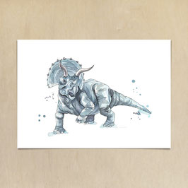 Kunstdruck - Triceratops