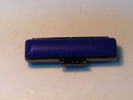 white horn of buffalo STAMP with  case(03.blue)