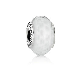 Pandora Charm Murano Facettiert Weiss - 791070