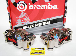 Brembo CNC Radial Bremszangen vernickelt Kit P4