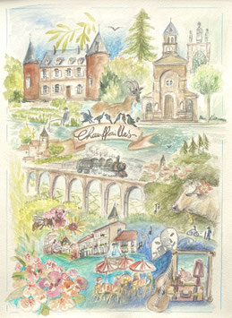 CARTE DOUBLE A5 CHAUFFAILLES
