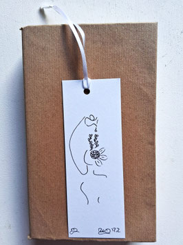 Lesezeichen Renew your mind weiß