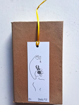 Lesezeichen Renew your mind gelb