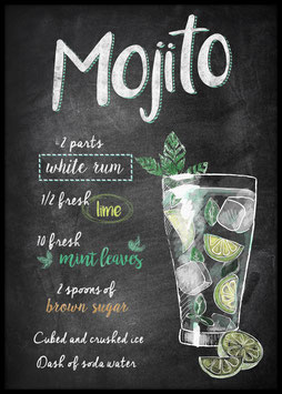Mojito, Poster con cornice