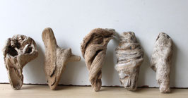 Treibholz Schwemmholz Driftwood 5 knorrige Hölzer Dekoration Garten Terrarium Aquarium 16 - 20 cm  (TR1020)