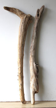 Treibholz Schwemmholz Driftwood 2 XXL Hölzer Dekoration Garten 93 cm - 94 cm  (TR779)