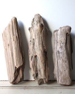 Treibholz Schwemmholz Driftwood 3 knorrige  Hölzer Dekoration Garten Terrarium 30 cm - 37 cm lang  (TR1181)