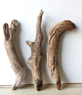 Treibholz Schwemmholz Driftwood 3 Hölzer  Dekoration Garten Terrarium 39 cm - 45 cm (SA823)