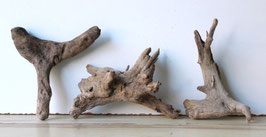 Treibholz Schwemmholz Driftwood  3 Hölzer Dekoration Terrarium Garten  14 cm - 17 cm lang **49** (TR1172)