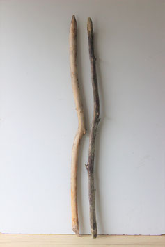 Treibholz Schwemmholz Driftwood  2 MEGA  Äste   Garderobe  126 cm  (Ä1361)