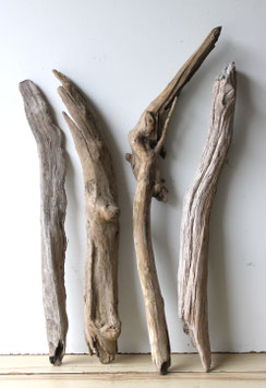 Treibholz Schwemmholz Driftwood  4 XL Hölzer  Dekoration Garten Terrarium 60 cm - 71 cm (TR1237)