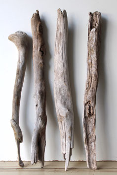 Treibholz Schwemmholz Driftwood 4 XXL  Hölzer Dekoration Garten Terrarium 65 cm - 75 cm lang  (TR1208)