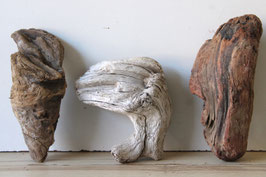 Treibholz Schwemmholz Driftwood  3 knorrige   Hölzer Dekoration Garten Terrarium 19 cm- 26 cm **33** (TR1330)